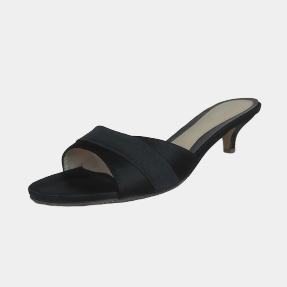 Camssoo - Black Short Slip-On Heel